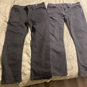 Volcom Black Denim “Solver Modern Straight” 2 pairs